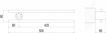 Полка Электро П2 КРУГ 500х90 NEW Омск - фото 3